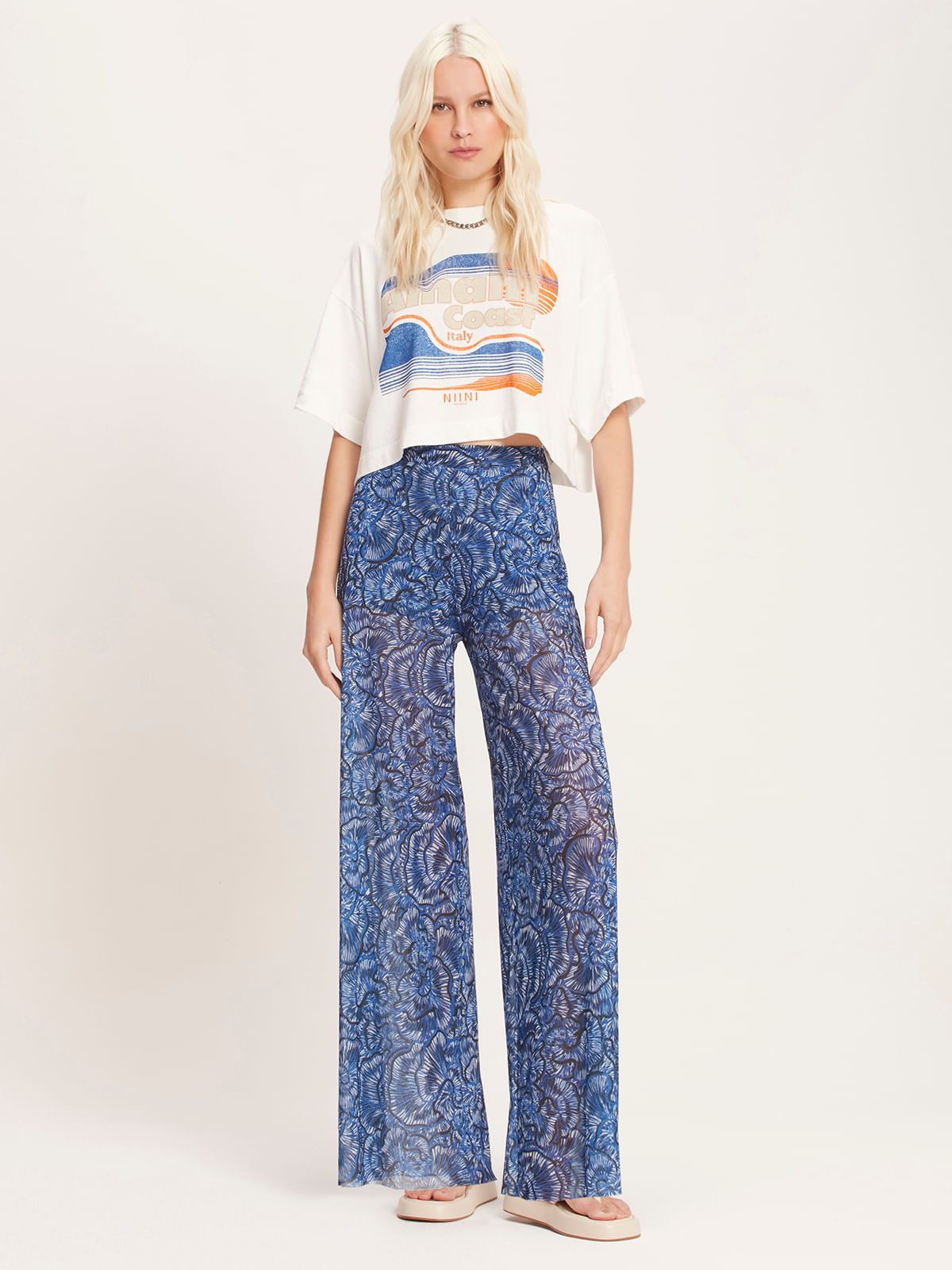 T-shirt Cropped Amalfi Off - Niini - NIINI