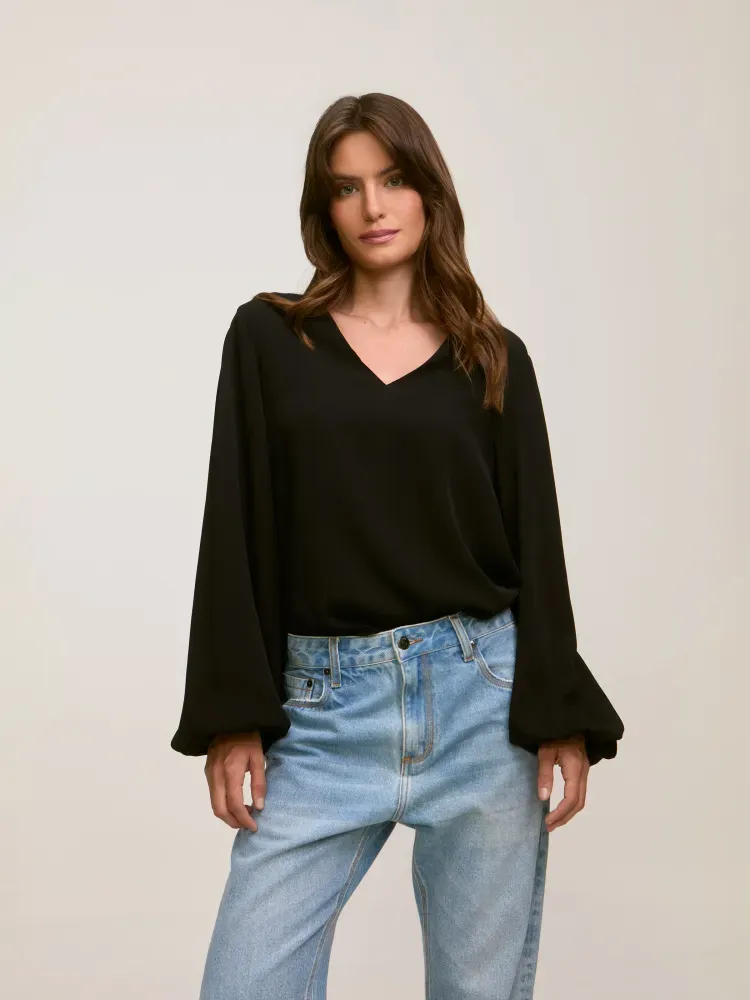 Blusa Leah Black