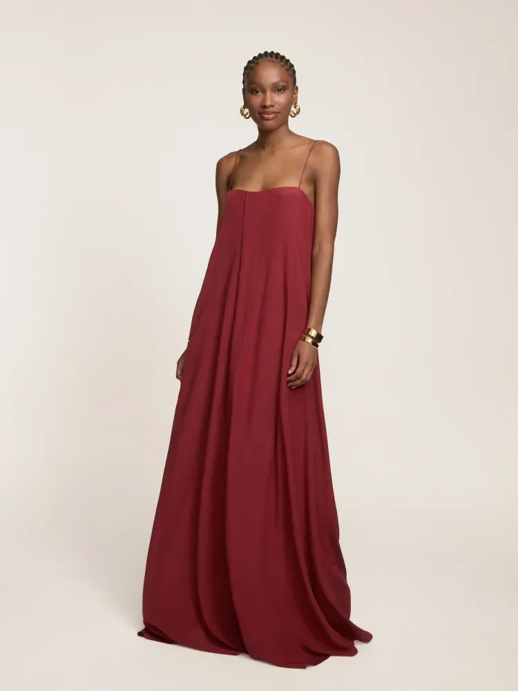 Vestido Helena Burgundy